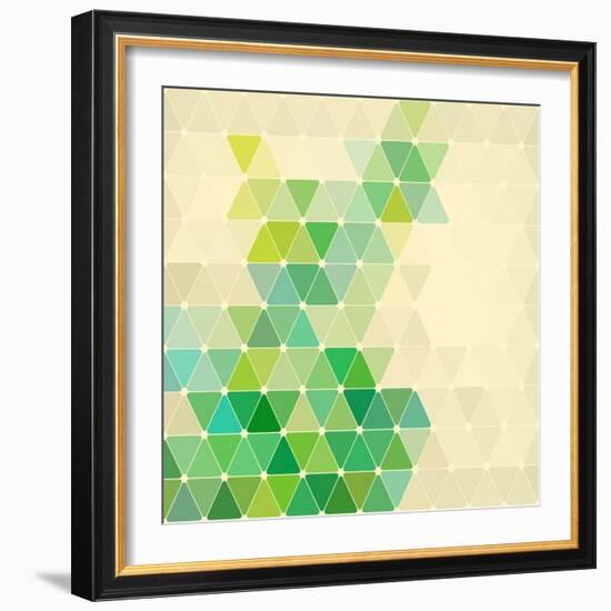 Vector Geometric Background-Maksim Krasnov-Framed Art Print