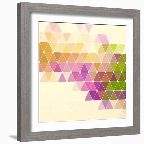 Vector Geometric Background-Maksim Krasnov-Framed Art Print