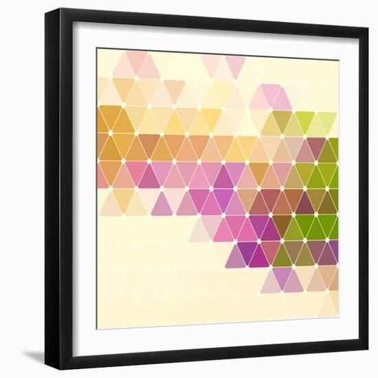 Vector Geometric Background-Maksim Krasnov-Framed Art Print