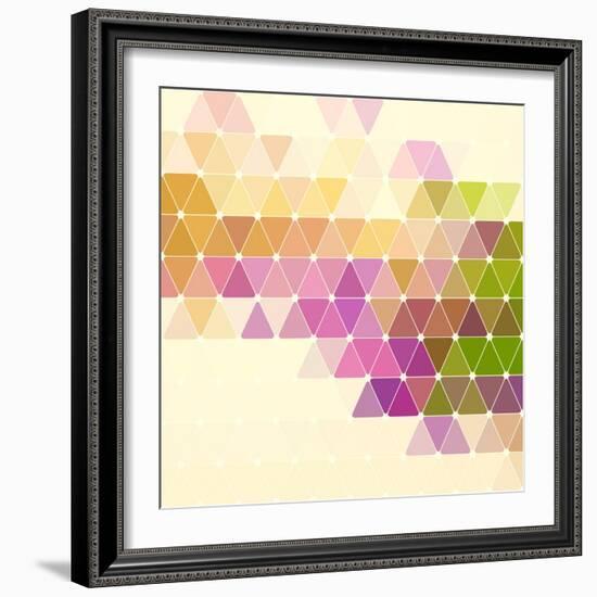 Vector Geometric Background-Maksim Krasnov-Framed Art Print