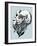 Vector Goat-worksart-Framed Art Print