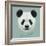 Vector Illustrative Portrait of Panda.Cute Attractive Face Bears.-ant_art-Framed Art Print