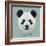 Vector Illustrative Portrait of Panda.Cute Attractive Face Bears.-ant_art-Framed Art Print