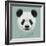 Vector Illustrative Portrait of Panda.Cute Attractive Face Bears.-ant_art-Framed Art Print