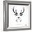 Vector Image of an Deer Head-yod67-Framed Art Print