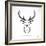 Vector Image of an Deer Head-yod67-Framed Art Print