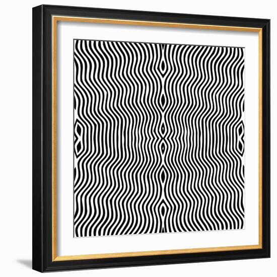 Vector - Optical Art-Clara-Framed Premium Giclee Print