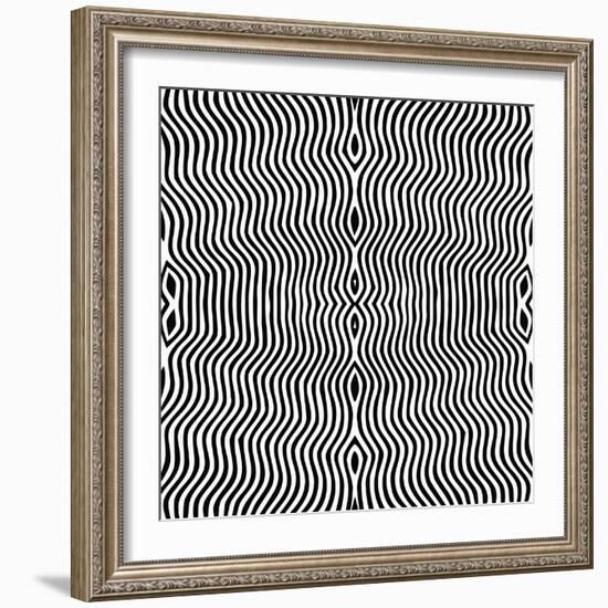 Vector - Optical Art-Clara-Framed Art Print