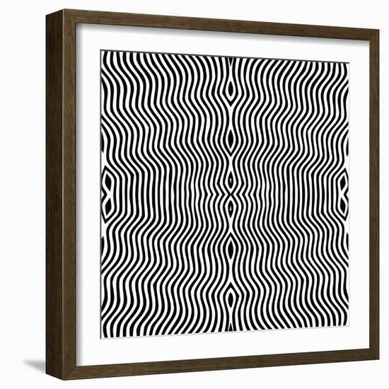 Vector - Optical Art-Clara-Framed Art Print