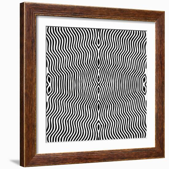Vector - Optical Art-Clara-Framed Art Print