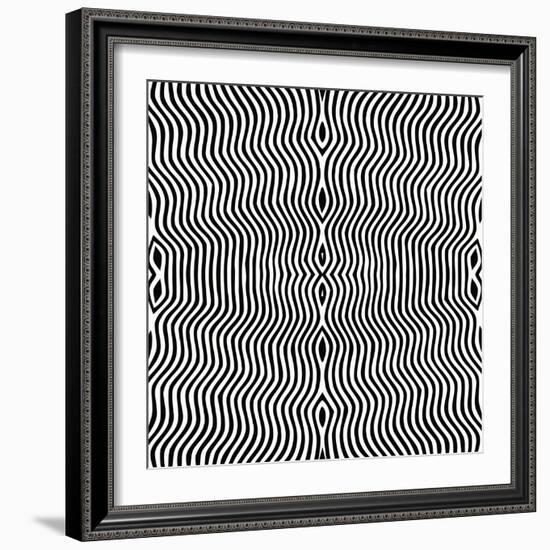 Vector - Optical Art-Clara-Framed Art Print