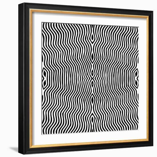 Vector - Optical Art-Clara-Framed Art Print