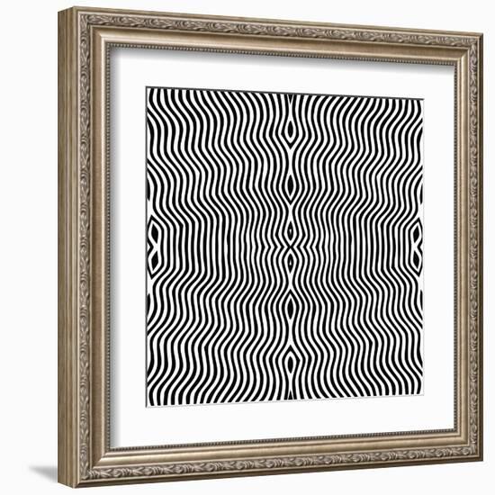 Vector - Optical Art-Clara-Framed Art Print