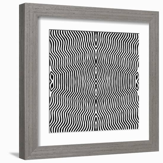 Vector - Optical Art-Clara-Framed Art Print