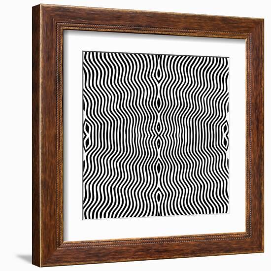 Vector - Optical Art-Clara-Framed Art Print