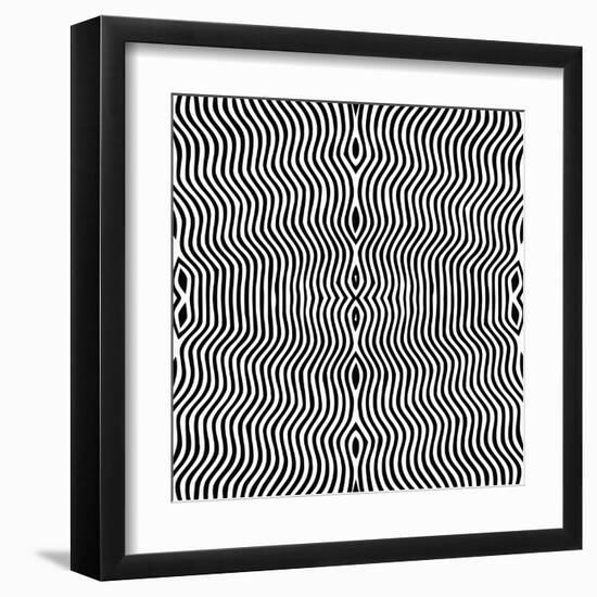 Vector - Optical Art-Clara-Framed Art Print