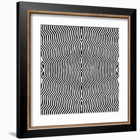 Vector - Optical Art-Clara-Framed Art Print