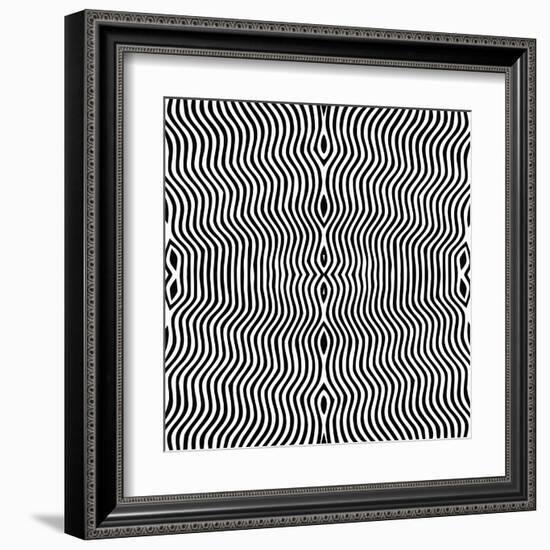 Vector - Optical Art-Clara-Framed Art Print