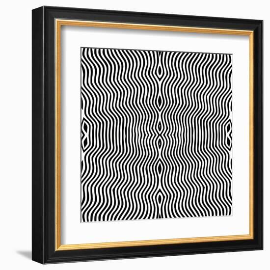 Vector - Optical Art-Clara-Framed Art Print