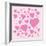 Vector Pink Hearts-skoo-Framed Art Print