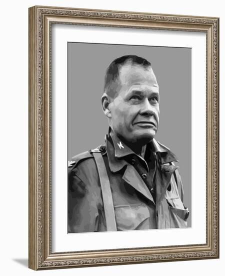 Vector Portrait of Lieutenant General Lewis Burwell Chesty Puller-Stocktrek Images-Framed Photographic Print