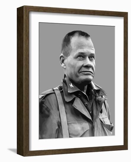 Vector Portrait of Lieutenant General Lewis Burwell Chesty Puller-Stocktrek Images-Framed Photographic Print