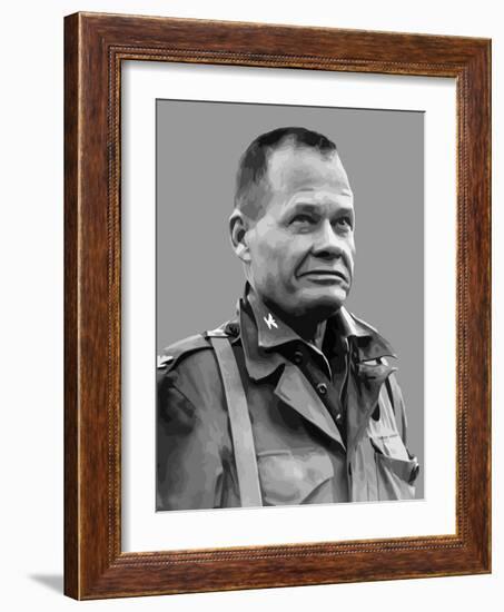 Vector Portrait of Lieutenant General Lewis Burwell Chesty Puller-Stocktrek Images-Framed Photographic Print