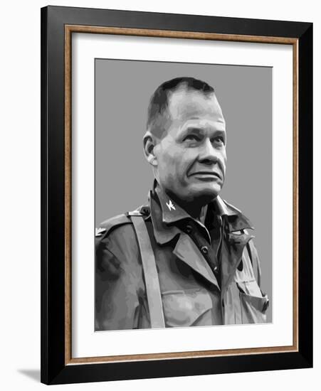 Vector Portrait of Lieutenant General Lewis Burwell Chesty Puller-Stocktrek Images-Framed Photographic Print