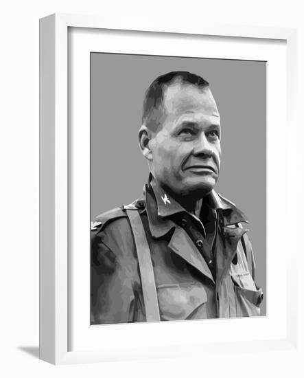 Vector Portrait of Lieutenant General Lewis Burwell Chesty Puller-Stocktrek Images-Framed Photographic Print