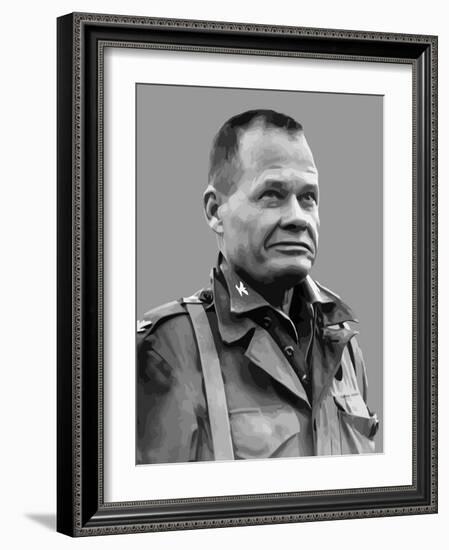 Vector Portrait of Lieutenant General Lewis Burwell Chesty Puller-Stocktrek Images-Framed Photographic Print