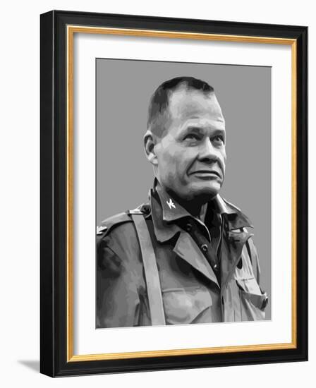 Vector Portrait of Lieutenant General Lewis Burwell Chesty Puller-Stocktrek Images-Framed Photographic Print