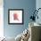 Vector Red Rooster Head Illustration-Julia Waller-Framed Premium Giclee Print displayed on a wall