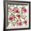 Vector Seamless Pattern with Red and Pink Roses on White.-Naddiya-Framed Art Print