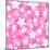 Vector Seamless Pattern with White and Pink Flowers.-Naddiya-Mounted Art Print