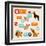 Vector Set of Infographics Design Elements - Dogs-venimo-Framed Art Print