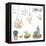 Vector Set with Succulents, Flowers and Glass Terrariums-Alisa Foytik-Framed Stretched Canvas