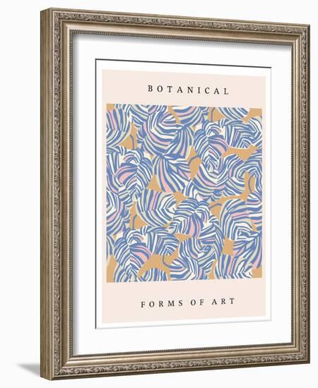 Vector Tropical Leaf Illustration Art Poster Digital Artwork-Minha Hwang-Framed Photographic Print