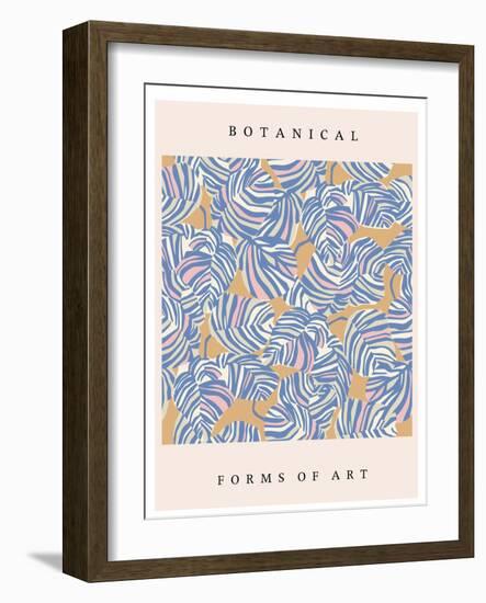 Vector Tropical Leaf Illustration Art Poster Digital Artwork-Minha Hwang-Framed Photographic Print