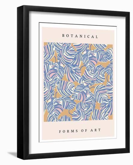 Vector Tropical Leaf Illustration Art Poster Digital Artwork-Minha Hwang-Framed Photographic Print