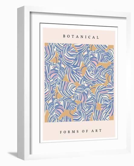 Vector Tropical Leaf Illustration Art Poster Digital Artwork-Minha Hwang-Framed Photographic Print