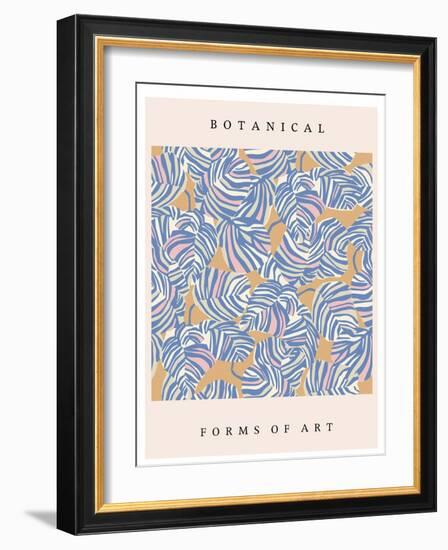 Vector Tropical Leaf Illustration Art Poster Digital Artwork-Minha Hwang-Framed Photographic Print