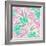 Vector Tropical Pattern with Exotic Leaves-rosapompelmo-Framed Art Print