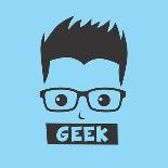 Geek Cartoon Character-vector1st-Art Print