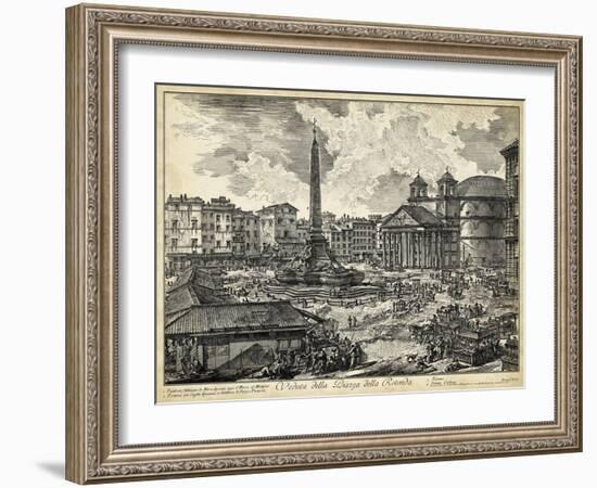 Veduta Della Piazza Della Rotunda-Piranesi-Framed Art Print