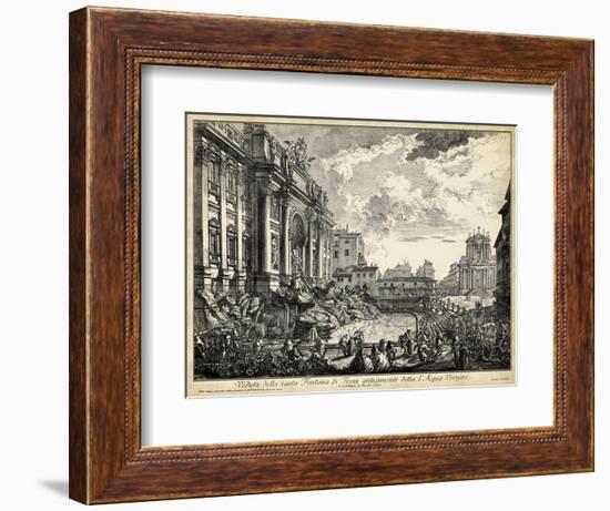 Veduta Della Vasta Fontana Di Trevi-Piranesi-Framed Premium Giclee Print