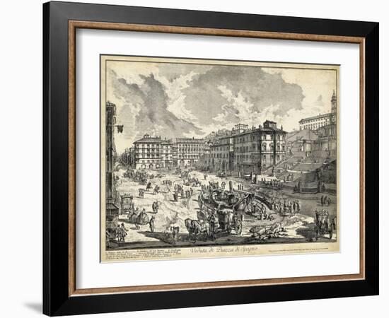 Veduta Di Piazza Di Spagna-Piranesi-Framed Art Print