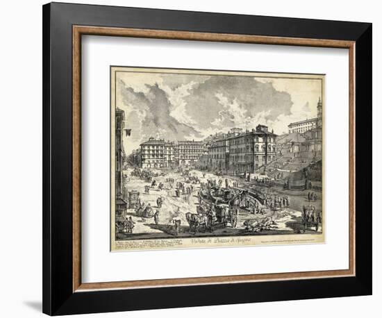 Veduta Di Piazza Di Spagna-Piranesi-Framed Art Print