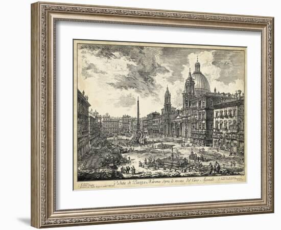 Veduta Di Piazza Navona-Piranesi-Framed Art Print