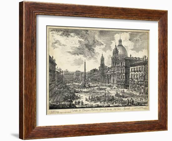 Veduta Di Piazza Navona-Piranesi-Framed Art Print