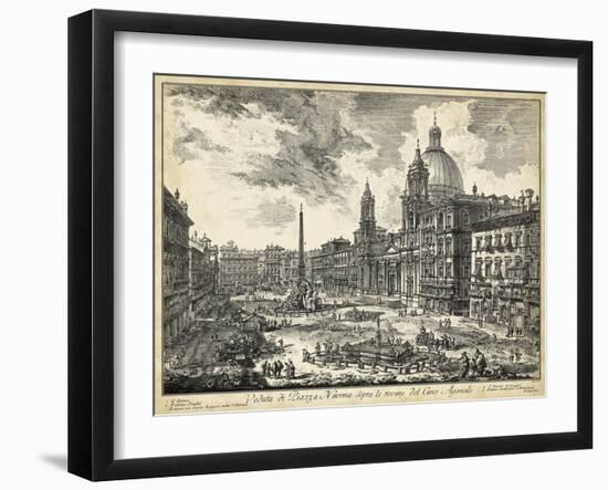 Veduta Di Piazza Navona-Piranesi-Framed Art Print